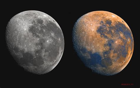Moon And Moon Color 817 Illuminated Astronomy Magazine