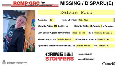 Grande Prairie Rcmp Is Seeking The Publics Help In Locating A Missing