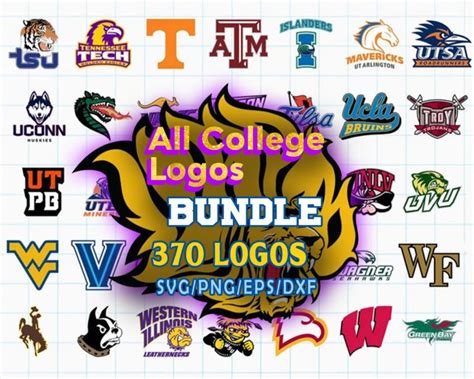 370 Files All College Logos Bundle Svg Sport Svg Bundle Svgfiledownload