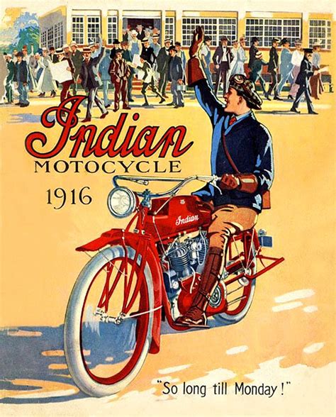 28 Best Indian Motorcycle Vintage Advertising Images On Pinterest