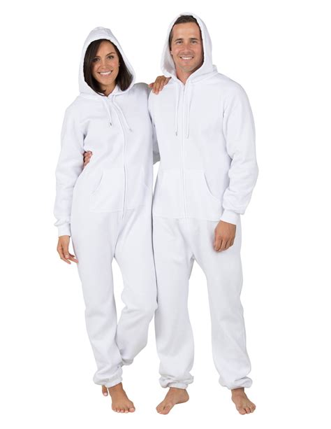Footed Pajamas Joggies White Frosting Adult Footless Hoodie Onesie Adult Xlarge Fits 64