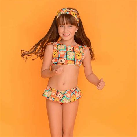 Biquíni Infantil Magah Maitê Bichinhos Pilili Moda Infantil A Loja De Roupa Infantil Online