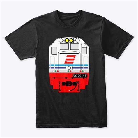 Jual Promo Kaos Kereta Api Lokomotif Cc 201 45 Era Pjka Livery Merah