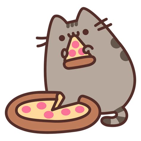 How To Draw A Pusheen Cat Eating Pizza Uban Wallpaper