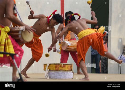 new delhi india november 19 folk dancers perform a traditional dance during a commemorative