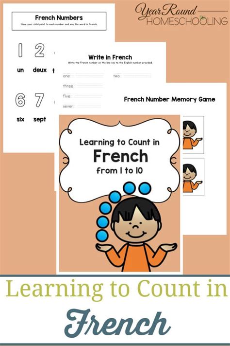 Learning To Count In French Year Round Homeschooling