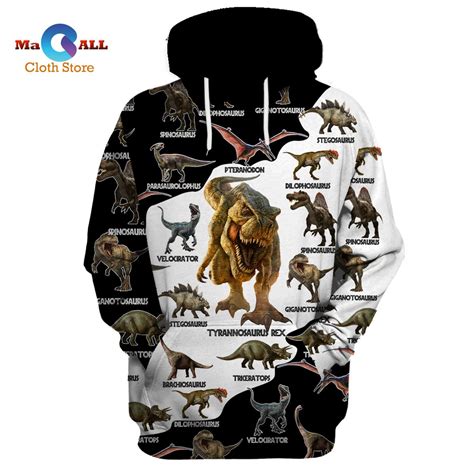 New Dinosaurs 3d Printing Limited Edition Hoodie 3d Macall Cloth