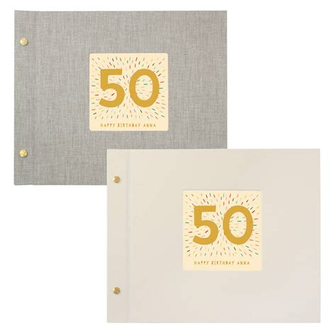 Personalised 50th Birthday Photo Album By Made By Ellis