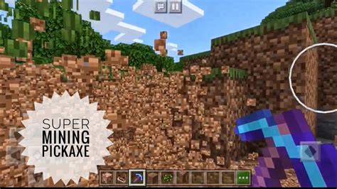 How To Make A Super Pickaxe In Minecraft Pe No Mods Youtube