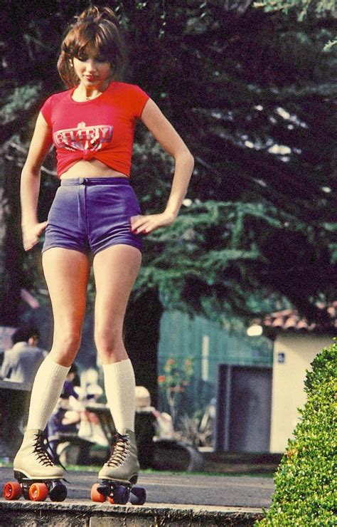 my retro vintage girl on roller skates 1980 next to nothing ntn333