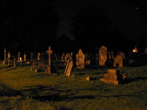 Graveyard At Night Cemetary Cemeteries Creepy Pictures