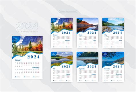 Premium Vector Calendar Design Corporate Calendar Design Template