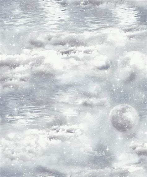 Arthouse Watery Skies Wallpaper Grey