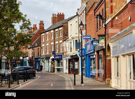 Selby Town Centre Finkle Street Stock Photo Alamy