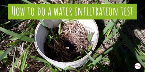 How To Do A Soil Water Infiltration Test Biocast