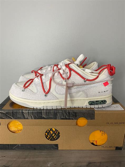 Nike Off White Nike Dunk Low “lot 33” Grailed