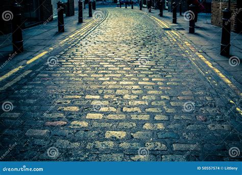 Cobbled Lane London Stock Photo Image Of Cobbled Road 50557574