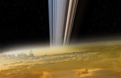 Cassini Uzay Aracının Satürnün Halkaları İçinde Kaydettiği Fotoğraf