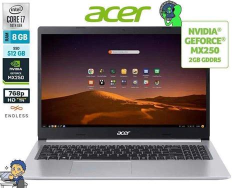 Notebook Acer Aspire 5 A515 54g 73y1 Intel Core I7 8gb 512gb Ssd Mx250