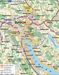 Karte von Zürich (Stadt in Schweiz) | Welt-Atlas.de