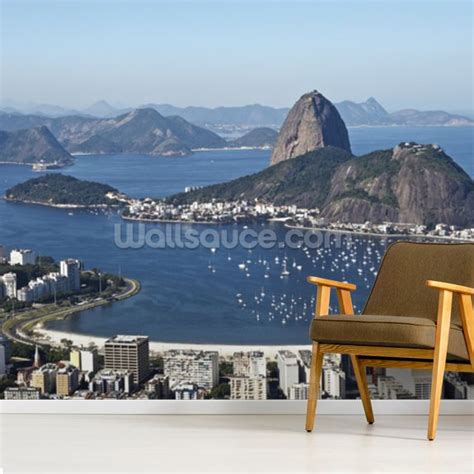 View Of Rio De Janeiro Wallpaper Mural Wallsauce Us