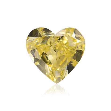 081 Karat Fancy Yellow Diamant Herz Form Si2 Reinheit Gia