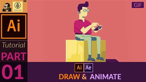 2d Flat Character Animation Part 01 Drawing In Illustrator Cc