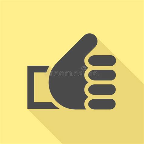 Thumbs Up Icon Stock Vector Illustration Of Flat Button 106544867