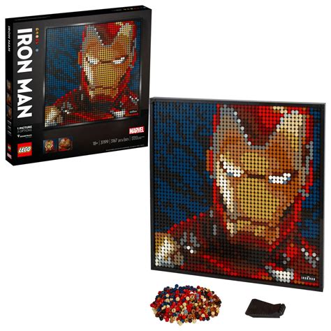 Lego Art Marvel Studios Iron Man 31199 Canvas Art Set Building Toy For