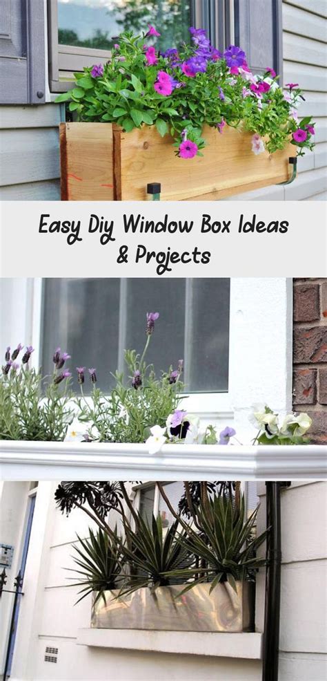 Easy Diy Window Box Ideas And Projects Decor Dıy In 2020 Window Boxes
