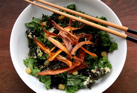 But raisins in potato salad? Kale Salad with Sweet Potato, Pickled Raisins and Miso Dressing (With images) | Salad with sweet ...
