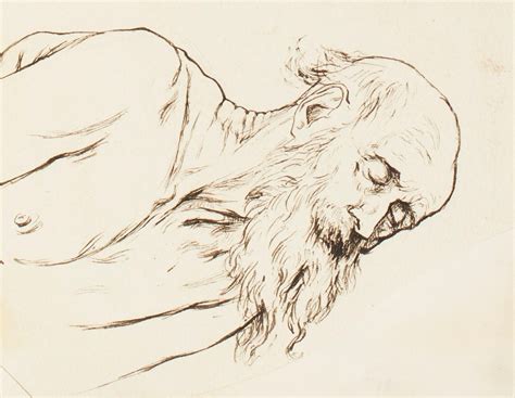 Head And Shoulders Of An Old Man Sleeping Works Of Art Ra