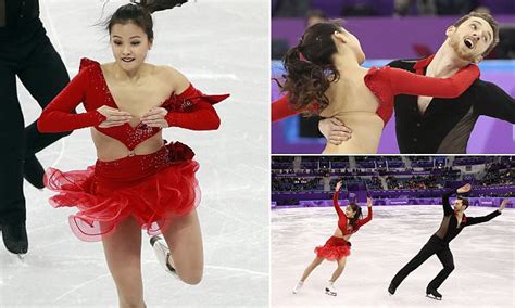 South Korean Olympic Skater Suffers Wardrobe Malfunction Daily Mail