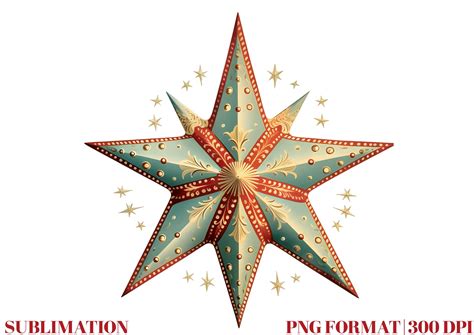 Watercolor Christmas Star Clipart Graphic By Mirawillson · Creative Fabrica