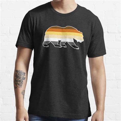 Gay Bear Bear Pride Flag T Shirt For Sale By Sleazoid Redbubble
