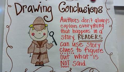 drawing conclusions | Drawing conclusions anchor chart, Drawing