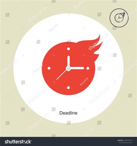 Deadline icon isolated on white background. Deadline icon in trendy design style. Deadline 