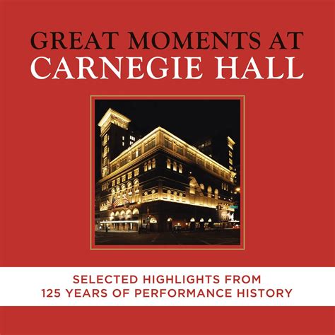 Great Moments At Carnegie Hall - Selected Highlights: Amazon.co.uk: Music