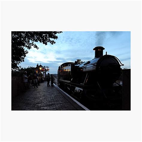 Gwr Tank Engine 4144 At Bewdley Station At Dusk Photographic Print