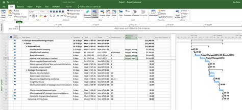 Example Of How To Create A Project Plan On Microsoft Project 6