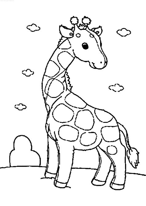 Coloriage à Imprimer Girafe 10