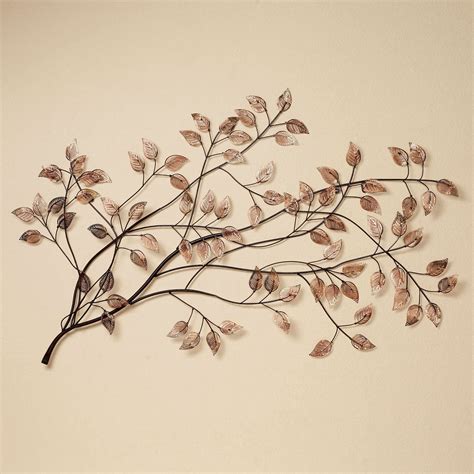 Branches At Sunrise Leaf Metal Wall Sculpture