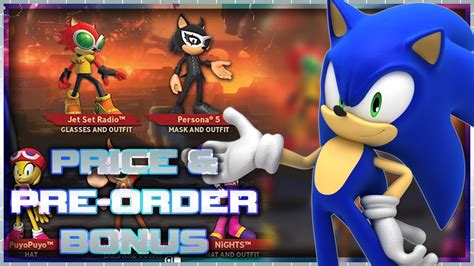 Sonic Forces Is 40 Pre Order Bonuses Persona 5 Costumes Youtube