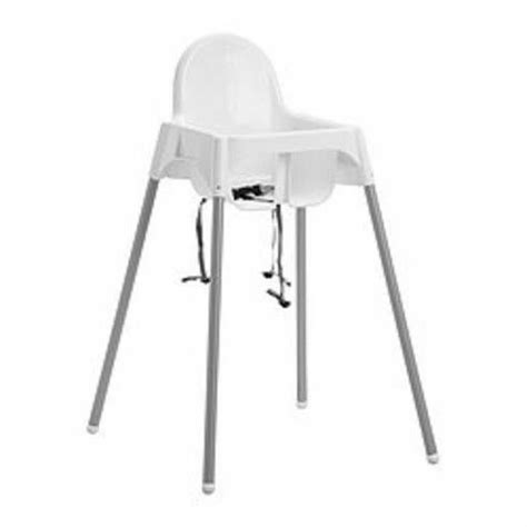 Cut the fabric into size and sew together as shown in the image. ANTILOP High Chair with Tray, White, Silver, Silver