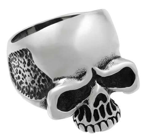 Stainless Steel Classic Skull Ring Skullsociety