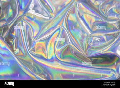 Holographic Iridescent Abstract Blurred Surface Holographic Gradient