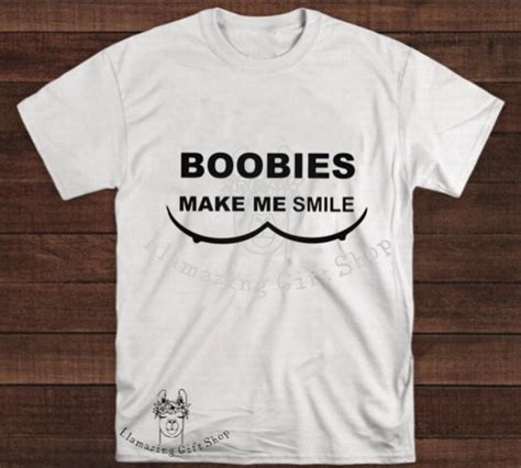 Boobies Make Me Smile Men Svg Files Funny Svg Cricut Svg Etsy