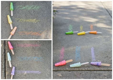 Diy Sidewalk Chalk Popsicles