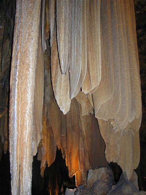 Limestone Drapery In An Underground Cavern Photograph By Andrea Freeman
