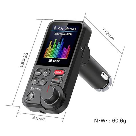 BT93 reproductor MP3 con Bluetooth para coche ajuste de música bajo